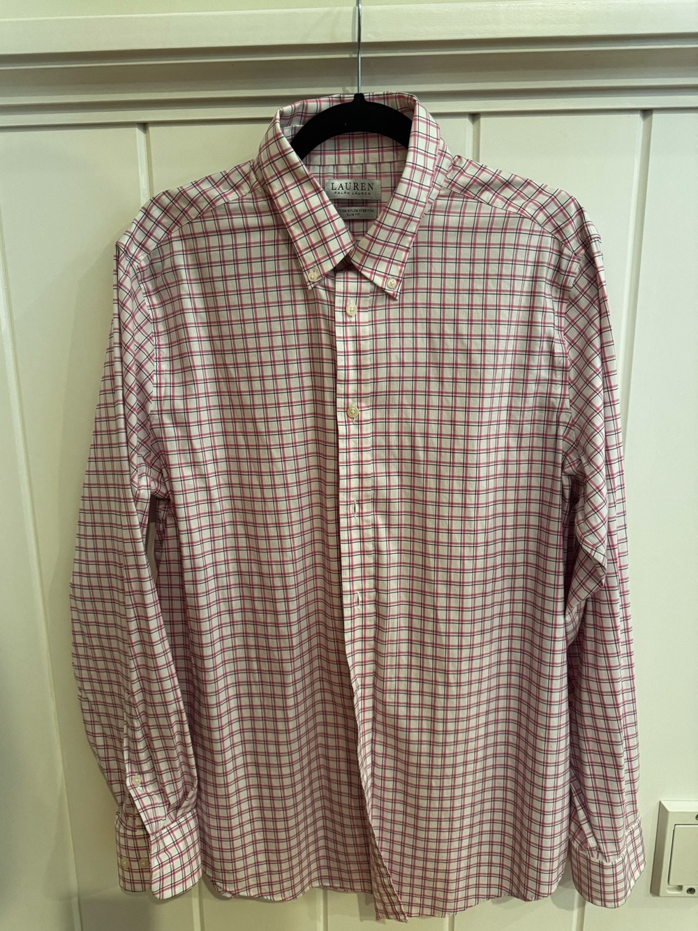 Ralph Lauren Pink and White Checked Dress Shirt